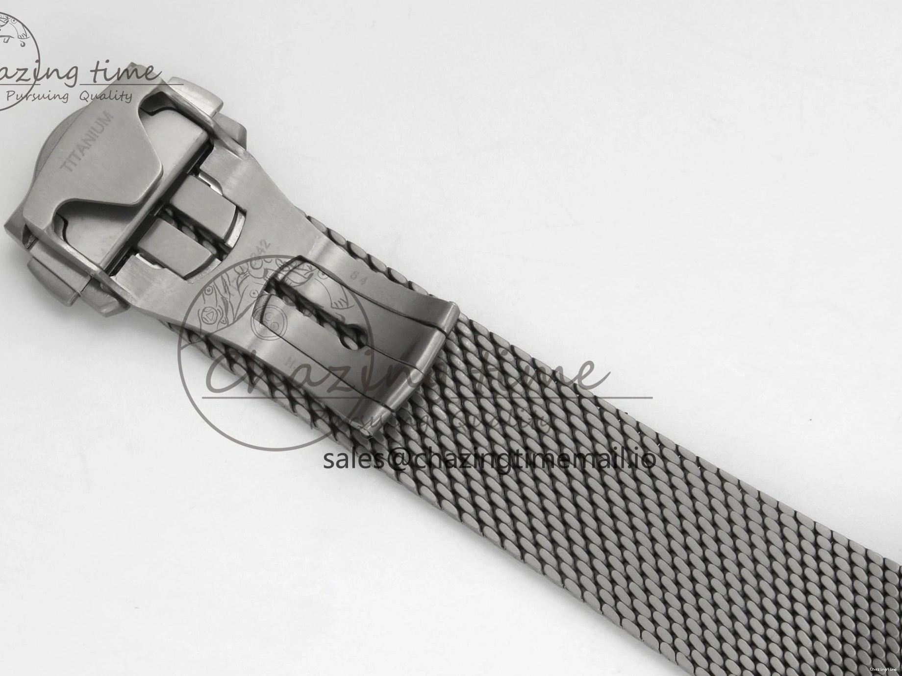 0329 OdorResistant Seamaster 300M Diver Titanium Bronze Gold VSF 1:1 Best Edition Green Dial on Titanium Mesh Bracelet A 7660